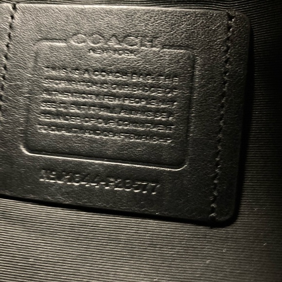 Womens Black Leather Coach Purse & matching Coach womens wallet - Picture 1 of 5